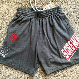 Mitchell & Ness x S.U.C collab gray basketball shorts
